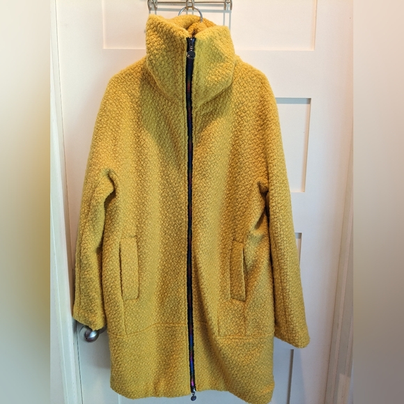 Desigual Land Overcoat in Solar Power Yellow Size 38/S - Picture 2 of 8